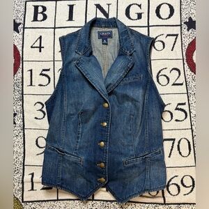 Chaps Denim Vest Women’s medium